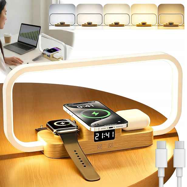 Led Stolní Lampa 220LM 5 Režimů Regulace Barvy S Funkcí Nabíjení 3W