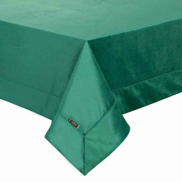 Ubrus 145x180 Velvet zelený, tmavě velurový