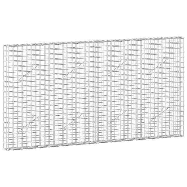 vidaXL Gabion s drátem 3,5 mm a síťkou 5x5 cm 200x10x100 cm