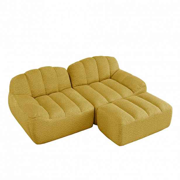 Urban Meuble ROHOVÁ POHOVKA z granulovaného fleecu, bezrámový lounge design bez montáže