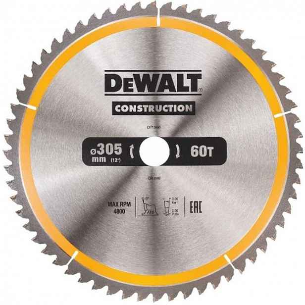 DeWALT - Pilový kotouč 305x30 mm, 60 zubů DT1960