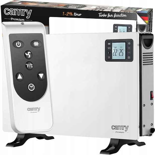 Elektrický Konvektorový Ohřívač, Energeticky Úsporný Termostat, Dálkové Ovládání 2000 W