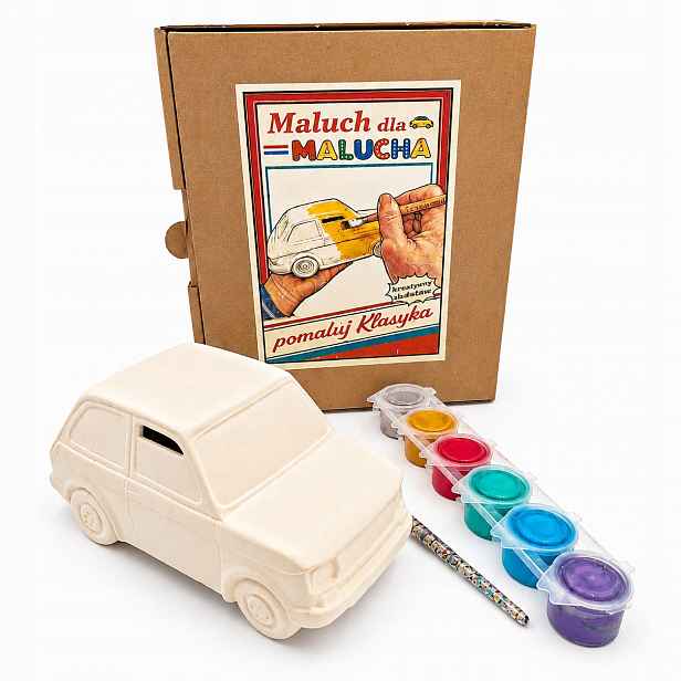 Kreativní sada Batole a auto na malování barvami Diy Dárek