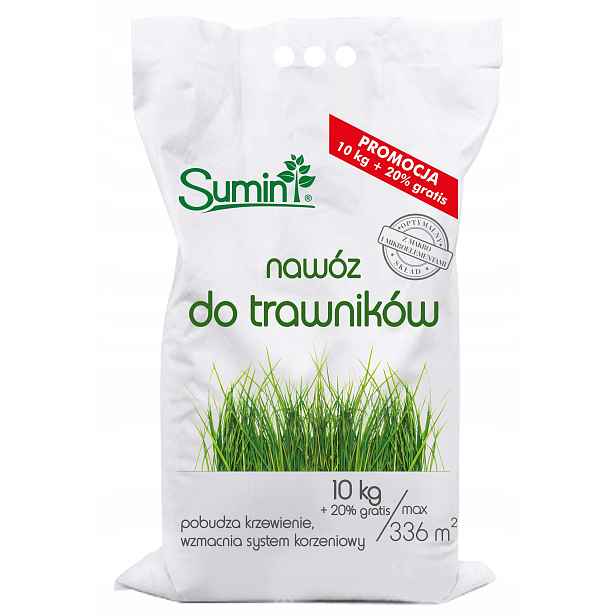 Vícesložkové hnojivo pro trávníky Sumin granulát 12 kg
