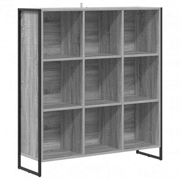 vidaXL Knihovna Šedý Sonoma 99,5 x 30 x 108 cm Kompozitní dřevo