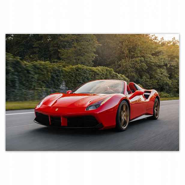 Plakáty 185x125 Červené Ferrari Cesta