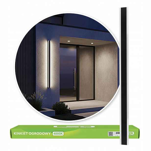 Fasádní lampa Zahradní nástěnné svítidlo 120 cm 25 W Barva Neutrální Nástěnné svítidlo
