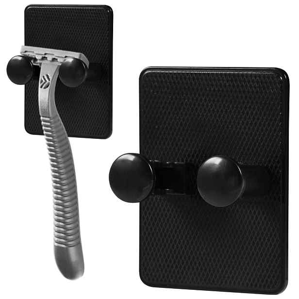 HomePRO AG807 Samolepící nástěnný věšák multifunkční 5,5x7,5cm, černá