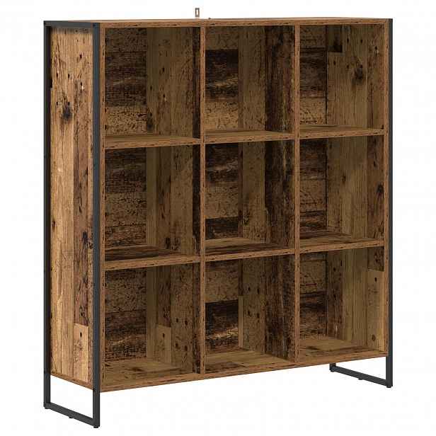 vidaXL Knihovna Staré dřevo 99,5 x 30 x 108 cm Kompozitní dřevo