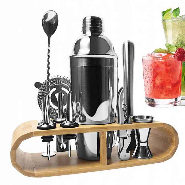 Profesionální Barmanský Set Na Koktejlové Nápoje Shaker Stojan