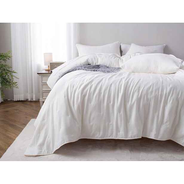 Deka z mikrovlákna 140x200 Dotta krémová prošívaná l24