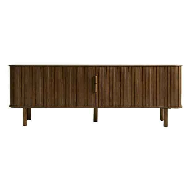 Hnědý TV stolek v dekoru dubu 56x160 cm Cavo – Unique Furniture