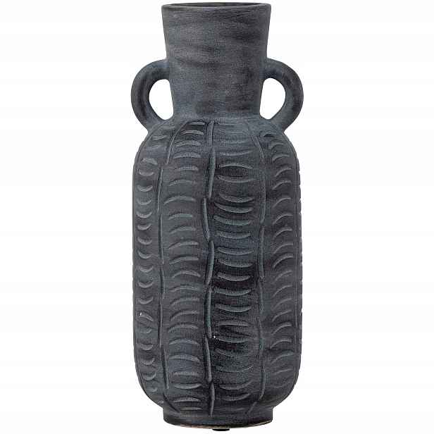 Keramická váza Creative Collection Rane šedá 30 cm s úchyty