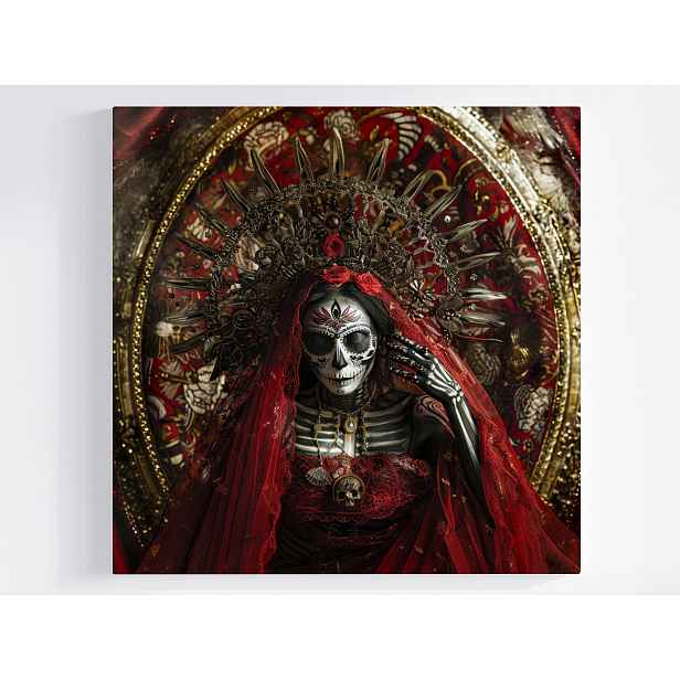 Obraz Na Plátně Canvas Portrét Santa Muerte Mexiko Lebka Královna 50x50