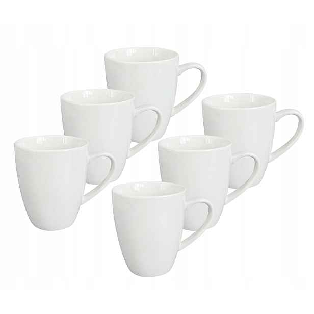 Set 6 ks Hrnek Alba, 350 ml, bílý