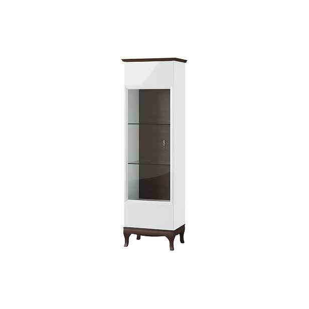 Szynaka Vitrína Massimo 10 62 cm levá bílá/mocca