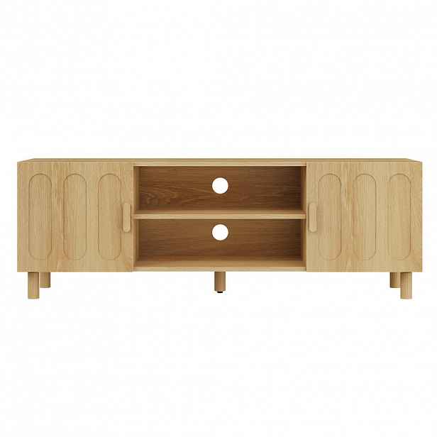 Urban Meuble NÍZKÁ KOMODA dekor dub a obloukový design