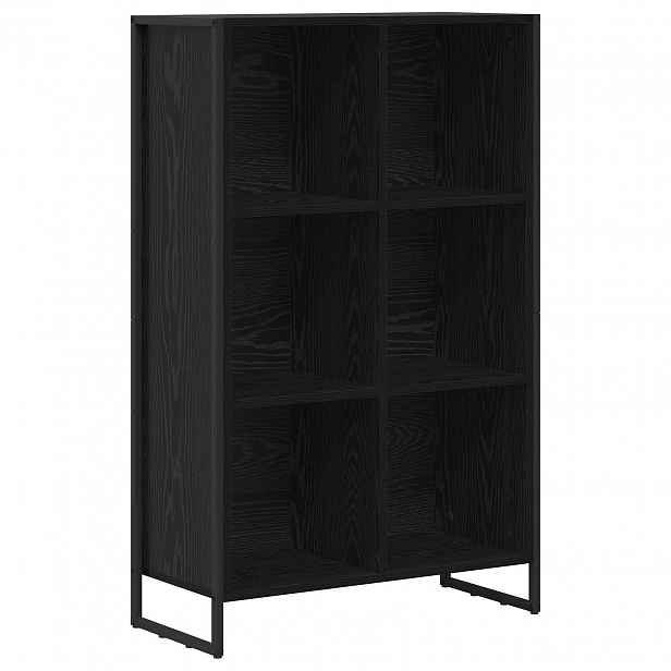 vidaXL Knihovna Černý dub 68 x 30 x 108 cm Kompozitní dřevo