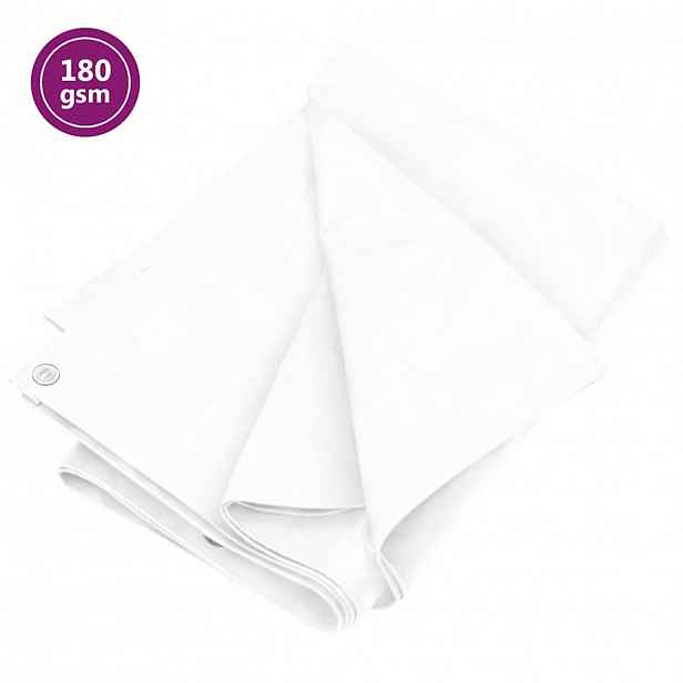 vidaXL Plachta 180 g/m² 2 x 3 m bílá HDPE