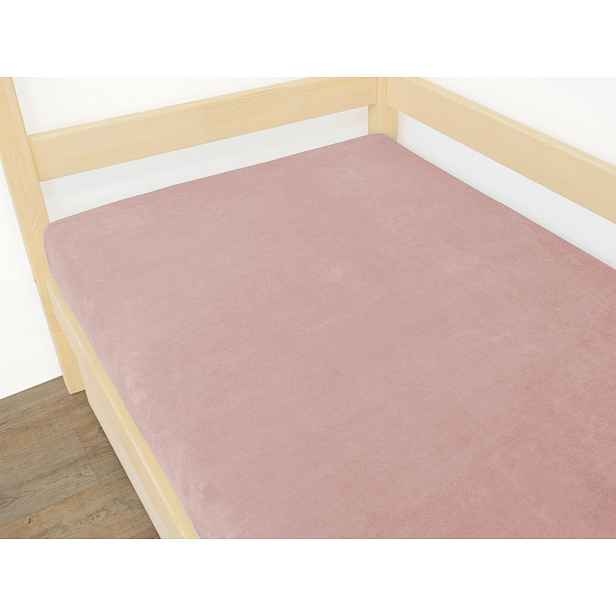 Benlemi Jednolůžkové prostěradlo z mikroplyše Zvolte barvu: Starorůžová, Zvolte rozměr: 140 x 190 cm
