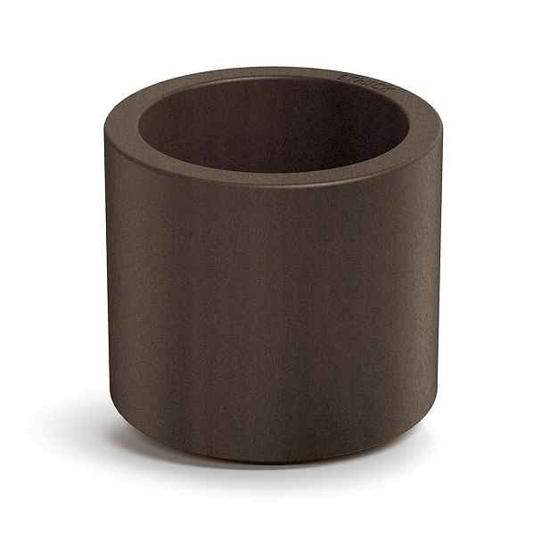 Prosperplast Plastový květináč TUBLAN ROUND hnědý, varianta 38 cm