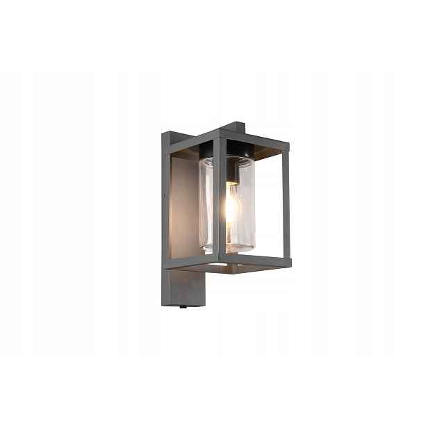 Venkovní nástěnné svítidlo antracitový soumrakový senzor 1xE27 40W Isothe Trio