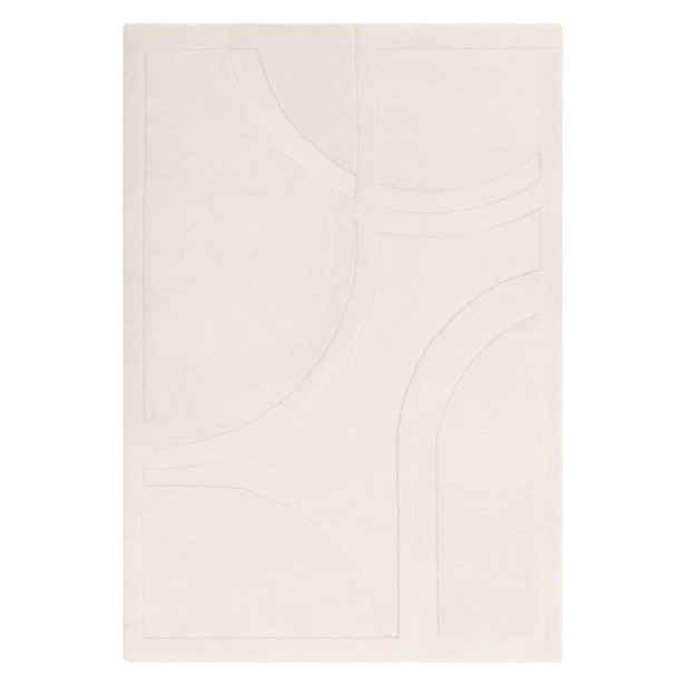 Bílý vlněný koberec 160x230 cm Olsen – Asiatic Carpets