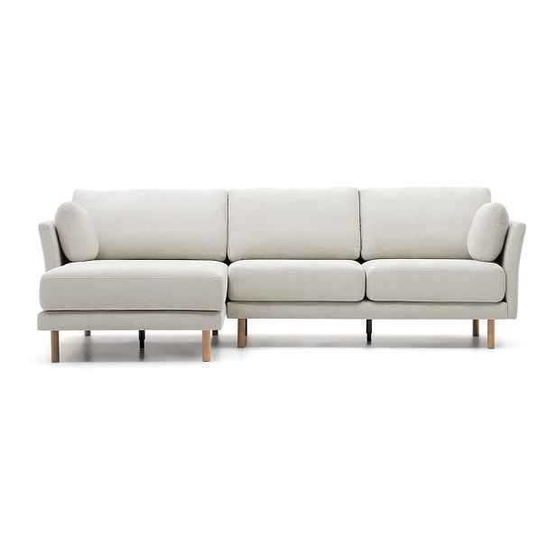 Krémová rohová pohovka Gilma – Kave Home