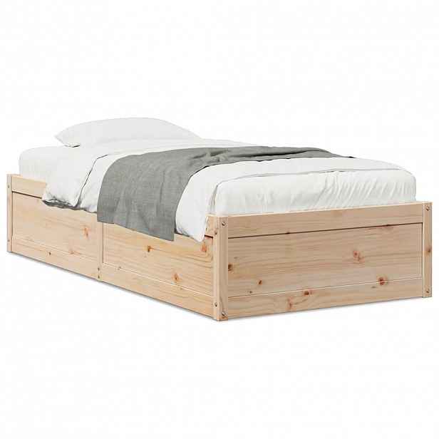 vidaXL Postel bez matrace 90 x 190 cm masivní borovice