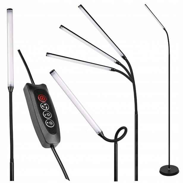 Stojací Led podlahová lampa 8W Cct, stmívatelná, nastavitelná, 3 barvy světla