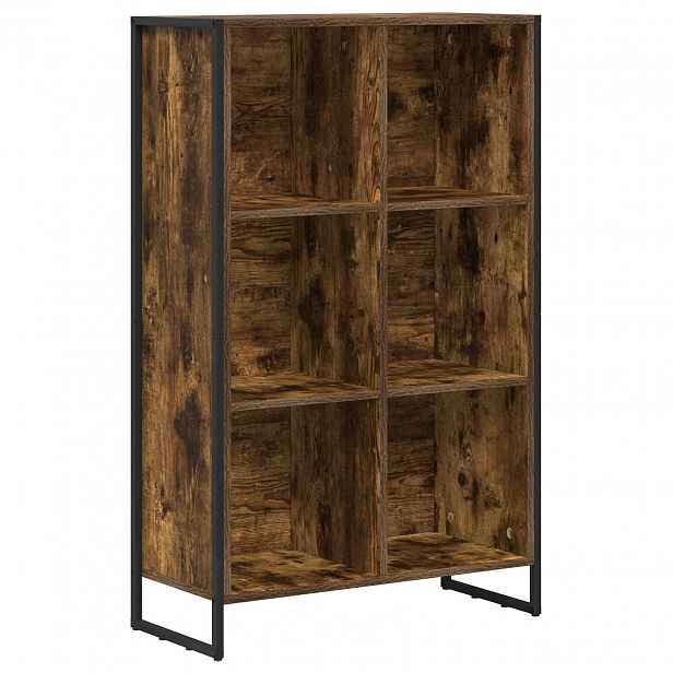 vidaXL Knihovna Kouřový dub 68 x 30 x 108 cm Kompozitní dřevo