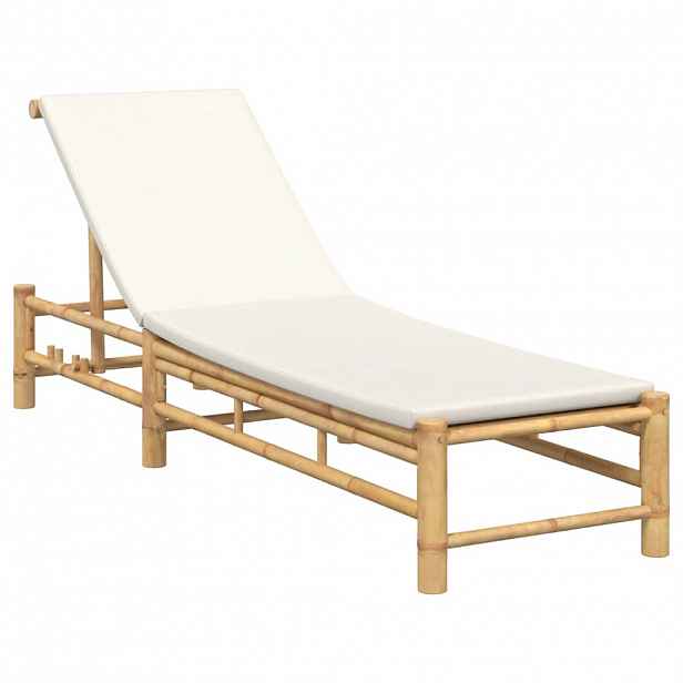 vidaXL Lehátko s polštáři 55x199x30 cm Bamboo