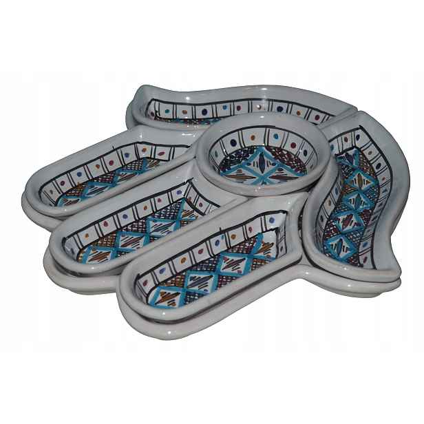 Meze Set pro Mezze Meze Fatima Maroko Tunisko Hamsa