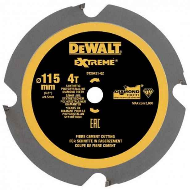 DeWALT - Pilový kotouč 115x9,5 mm, 4 zuby DT20421