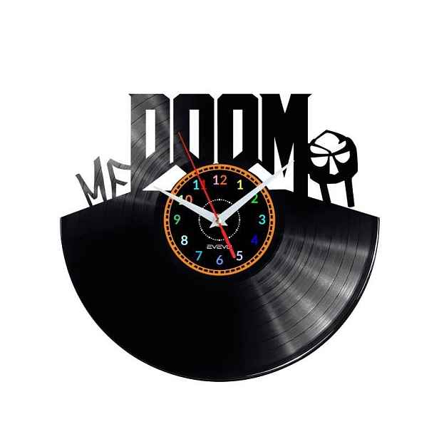 Mf Doom Dekorativní Nástěnné Hodiny Moderní Vinylová Deska Na Prez