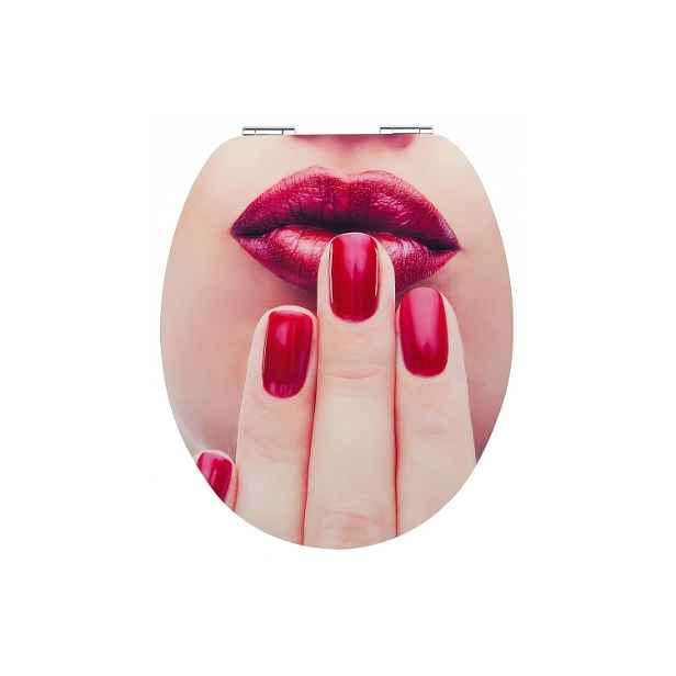 Schütte WC sedátko High Gloss LIPS - s pomalým sklápěním