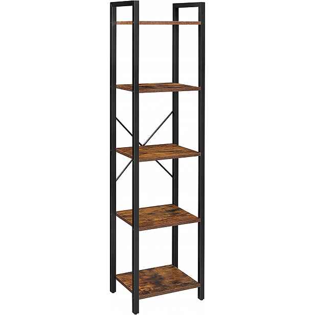 Stojací knihovna Vasagle Porat 40 cm hnědá/černá