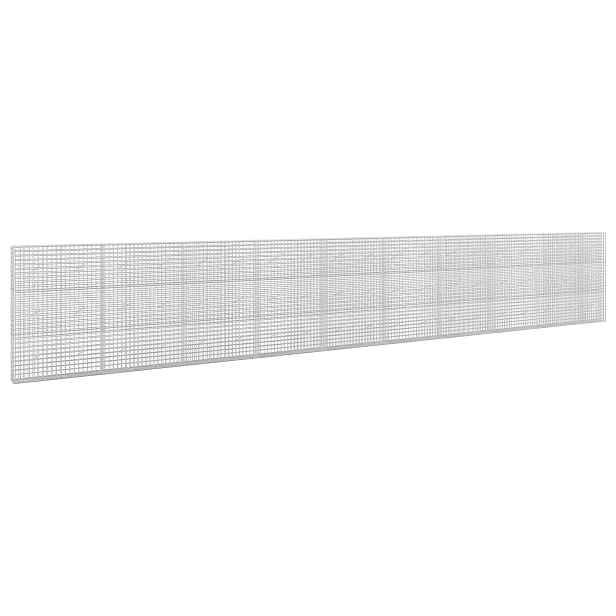 vidaXL Gabion s drátem 3,5 mm a síťkou 5x5 cm 950x20x150 cm