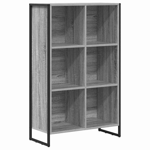 vidaXL Knihovna 99,5 x 30 x 108,5 cm Kompozitní dřevo Šedá Sonoma