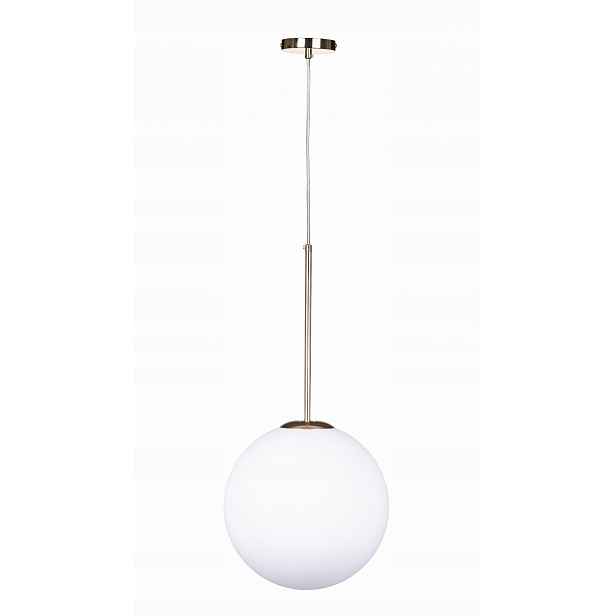 Závěsná lampa skleněná koule 20 cm Milky