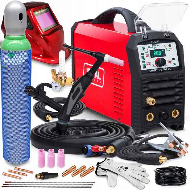 Invertorová Svářečka Ideal Expert Tig 200 DC Mma Puls 230V 200A Igbt Sada