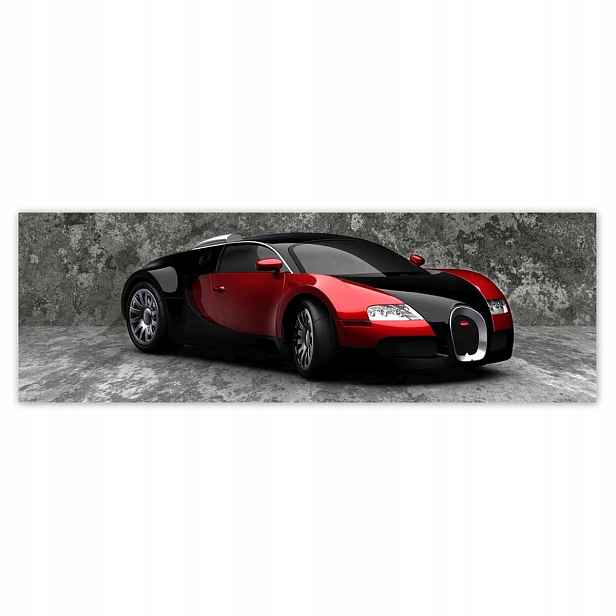 Plakáty 200x66 Bugatti Veyron Červená