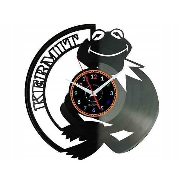 Kermit Dárek Originální dekorace do domu Hodiny z vinylové desky