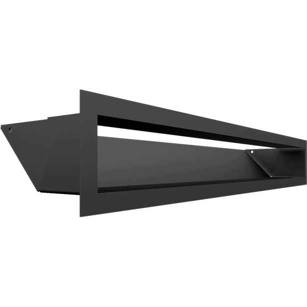 Ventilační mřížka Kratki Luft 9x60 černá Mat Slim