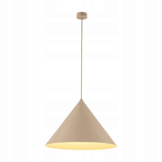 Závěsná Lampa Cono Do Obývacího Pokoje Ve Stylu Glamour, Ø50 Béžová E27 Tk Lighting