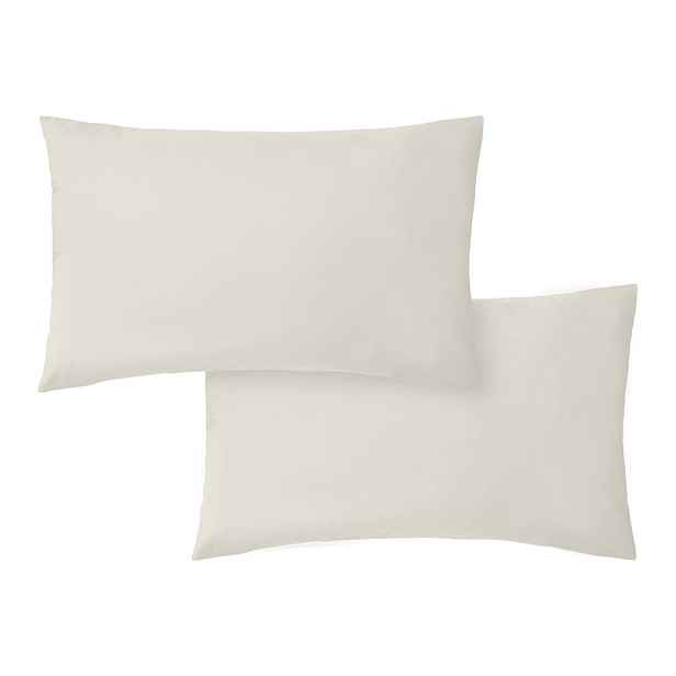 Povlaky na polštáře v sadě 2 ks z bavlněného perkálu 50x75 cm Cotton Percale – Bianca