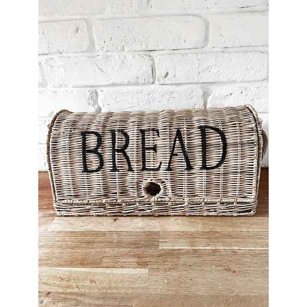 Ratanový chlebník Rustic Bread Box Hampton Nádoba na pečivo Ratanový koš