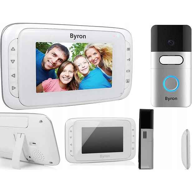 Bezdrátový Videotelefon s obrazovkou 4,3" Set Interkom 1 rodinný dveře