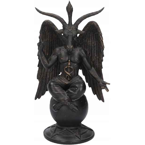 Dekorace figurka Baphomet meditace symbol okultismu 26 cm