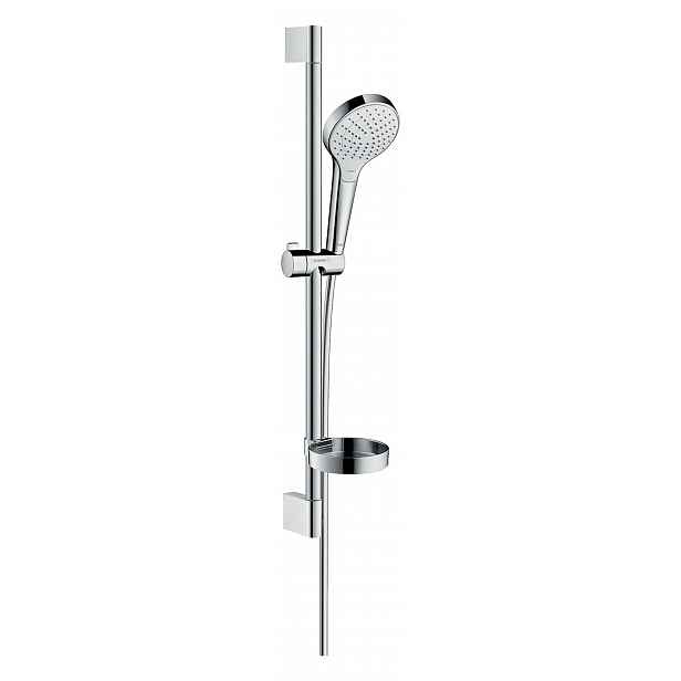 Hansgrohe Croma Select S - Set sprchové hlavice, tyče a hadice, 3 proudy, EcoSmart, bílá/chrom 28170400